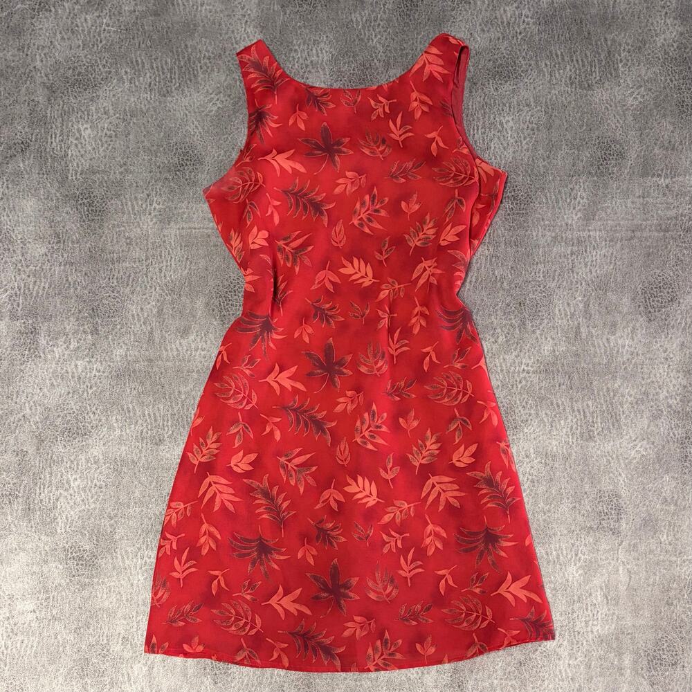 Vintage Floral Fashion Bug Red Mini Dress
